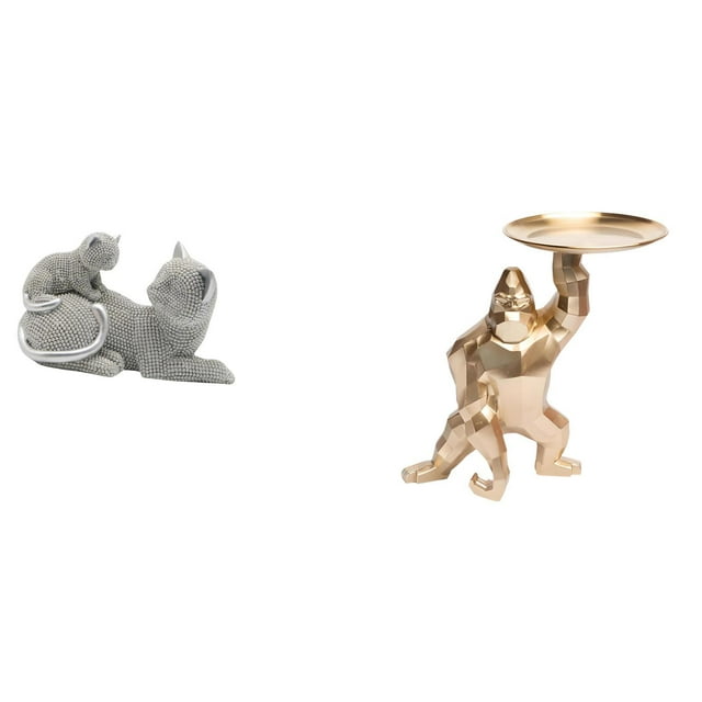 Figura de escritorio,Estatua de gato,linda estantería,escritorio,decoración del hogar,Figura decorativa creativa para la oficina y el hogar.,Estatua,Bandeja para servir estatuas,decoración