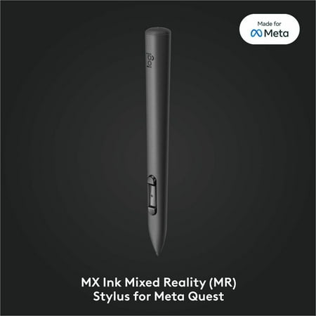 Logitech - MX Ink Mixed-Reality (MR) Stylus Wireless Pen Controller for Meta Quest 2, Meta Quest 3, Meta Quest 3S - Graphite