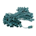 thumbnail image 1 of Novelty Lights 100 Foot C9 Outdoor String Light Christmas Stringer - Patio String Lights - Intermediate Base (C9/E17) - 12" Spacing - Green Wire, 1 of 5