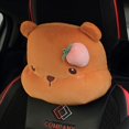 thumbnail image 1 of Lindo reposacabezas de coche de dibujos animados, accesorio de peluche para coche, protección para el cuello, almohada para la cintura, linda funda para cinturón de seguridad, almohada para coche, 1 of 6