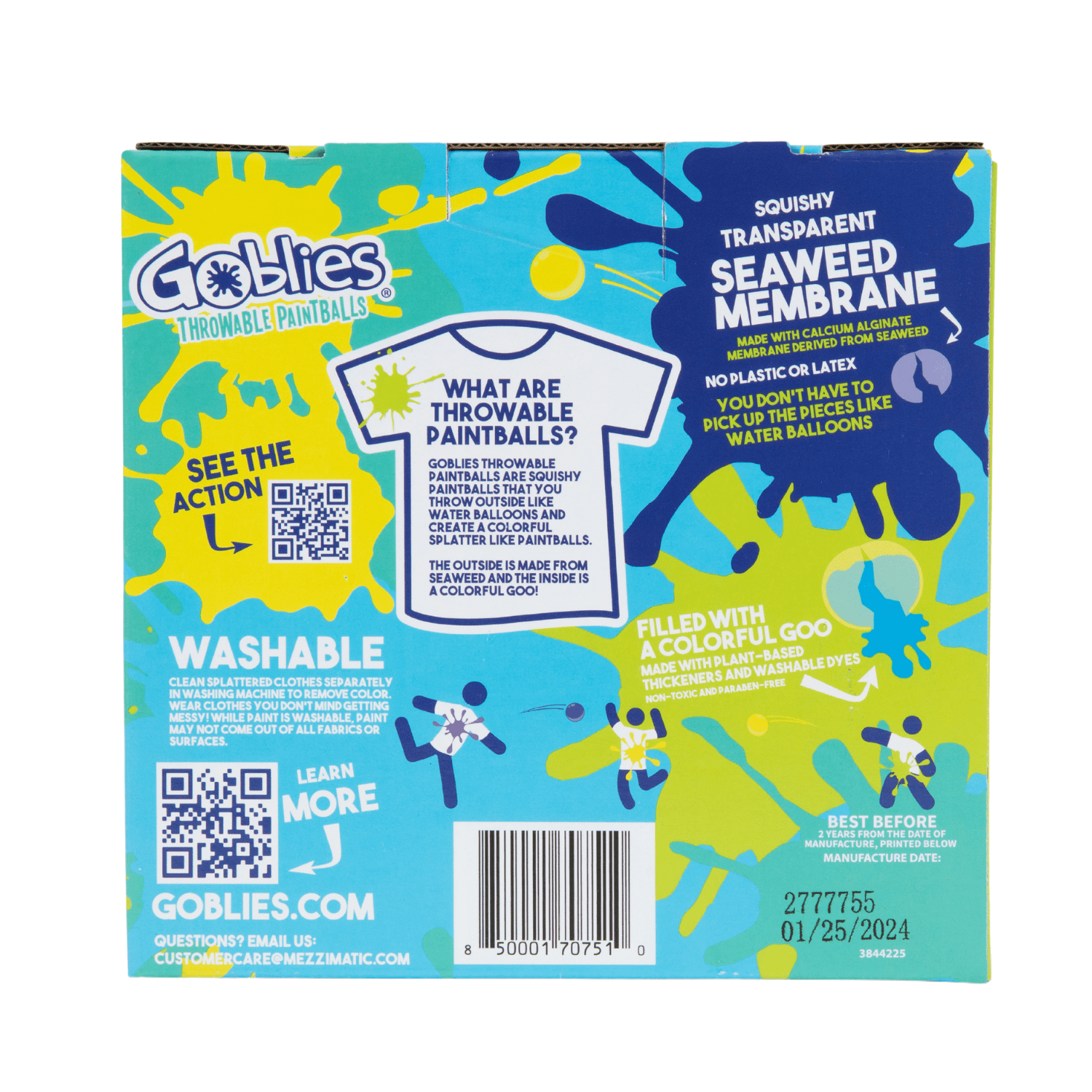 Goblies Throwable Paintball Dual Pack | 80 count | Outside Play