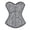 Gray, variant on Corset Top Women Vintage Halloween Renaissance Lace up Medieval Party Waist Western Gold 2XL
