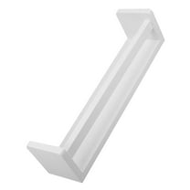 HOMEMAXS Wooden Spice Rack Organizer for Home White Wall Mounted Storage Rack 9.84x5.91x1.97 Inches