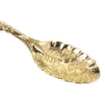 thumbnail image 6 of Uxcell Stainless Steel Flower Pattern Mini Dessert Coffee Tea Spoon Gold Tone, 6 of 7