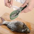 thumbnail image 3 of Ew Household Fish Scale Planer With Cover Manual Fish Scale Scraper Kitchen Gadget Planer Scale Removal Brush, 3 of 5