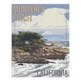 thumbnail image 2 of Monterey Coast, California, View of Cypress Trees (1000 Piece Puzzle, Size 19x27, Challenging Jigsaw Puzzle for Adults and Family, Made in USA), 2 of 4
