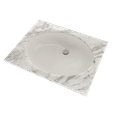thumbnail image 3 of TOTO® Dantesca® Oval Undermount Bathroom Sink with CEFIONTECT, Colonial White - LT597G#11, 3 of 3