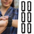 thumbnail image 2 of 6PCS Watch Strap Buckle Rubber,Silicone Watch Strap Holder Loop Watch Strap Keeper Silicone Replacement Watch Band Loop for Smart Sport Watches, 2 of 4