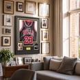 thumbnail image 7 of Sports Jersey Shadow Box Frame, Wall-Mount Display Case with Dual-Color Mat, Photo Slots & Mounting Hardware (Black Top & White Base), 7 of 7