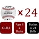 thumbnail image 2 of Rawlings | Pelotas de béisbol de práctica de uso recreativo de la liga oficial | Juventud/8U | Olb3 | Cubo | 24 cuentas, 2 of 9