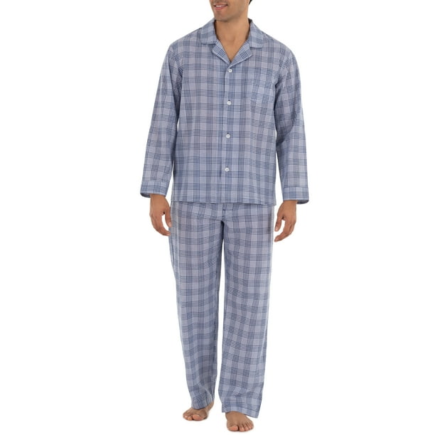 Geoffrey Beene - Geoffrey Beene Men's Long Sleeve Woven Pajama Set ...