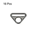 thumbnail image 3 of Uxcell 0.79" Adjuster Triangle with Bar Swivel Clip D Dee Ring Buckle, 16Pack Dark Grey, 3 of 5