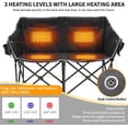 thumbnail image 4 of FICISOG Oversized Heated Camping Chair, Two Person Folding Loveseat Double Camping Chair, Heavy Duty Heated Folding Chairs Moon Chair Lawn Chairs for Camping, 4 of 7