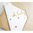 thumbnail image 3 of Tarjeta de felicitación CHRIZ.Z Oh Baby! Baby Shower con sobre de papel kraft, 3 of 4