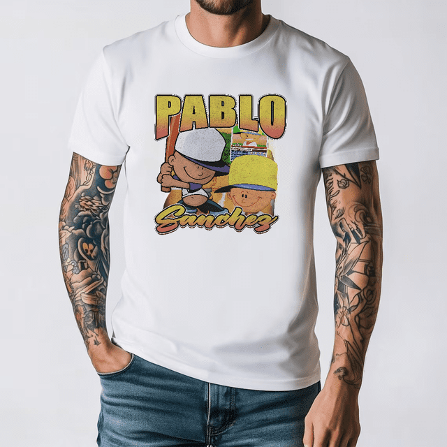 Pablo Sanchez T-Shirt Graphique Vintage de Baseball pour Gamer Unisexe, Taille 3TG.