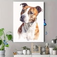 thumbnail image 4 of Staffordshire Bull Terrier Canvas Print, Classic Dog Portrait Wall Art for Living Room, Bedroom & Apartment, 4 of 8