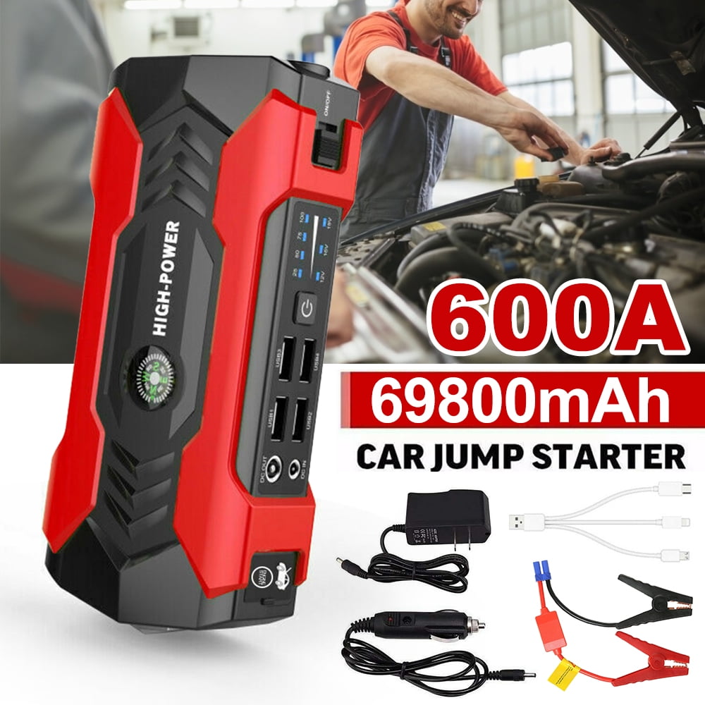 Portable Car Battery Jump Starter, 600A Peak 69800mAh,12V Jump Boxes