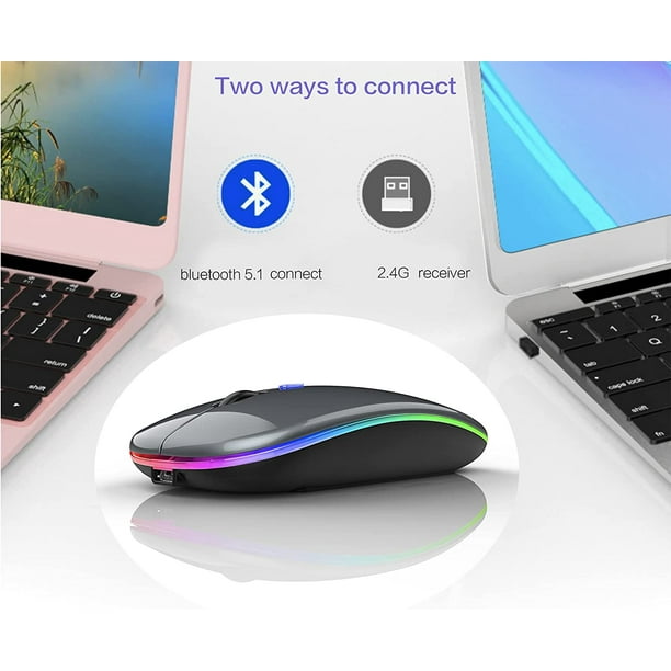 Souris Bluetooth sans fil pour ordinateur portable MacBook Pro Mac