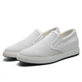 thumbnail image 6 of CMR CHAMARIPA Men's Height Increasing Shoes - White Leather Slip-On Casual Shoes 6CM / 2.36 Inches, 6 of 10