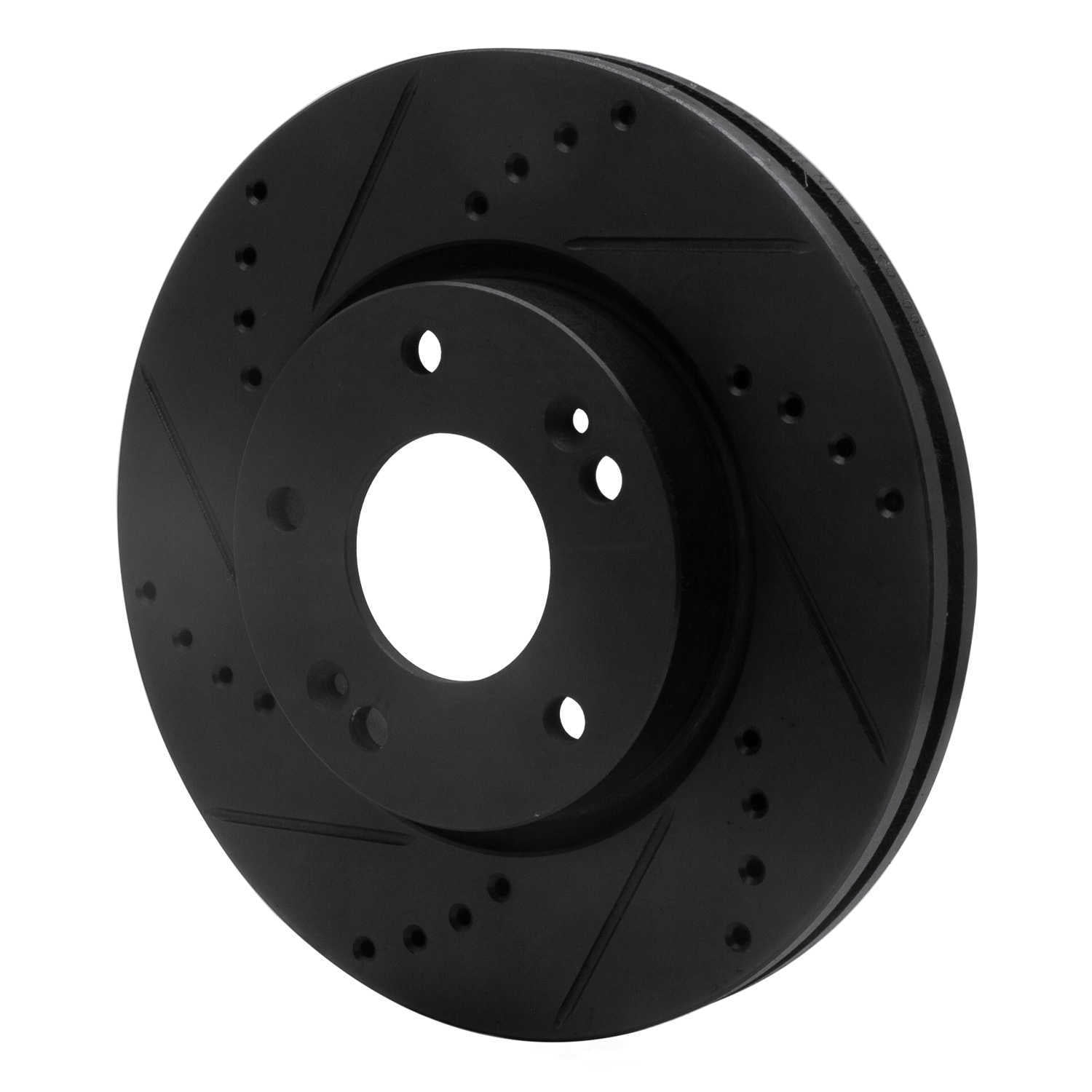 Dynamic Friction Company 633-03016L DFC Brake Rotor - Drilled And Slotted - Black