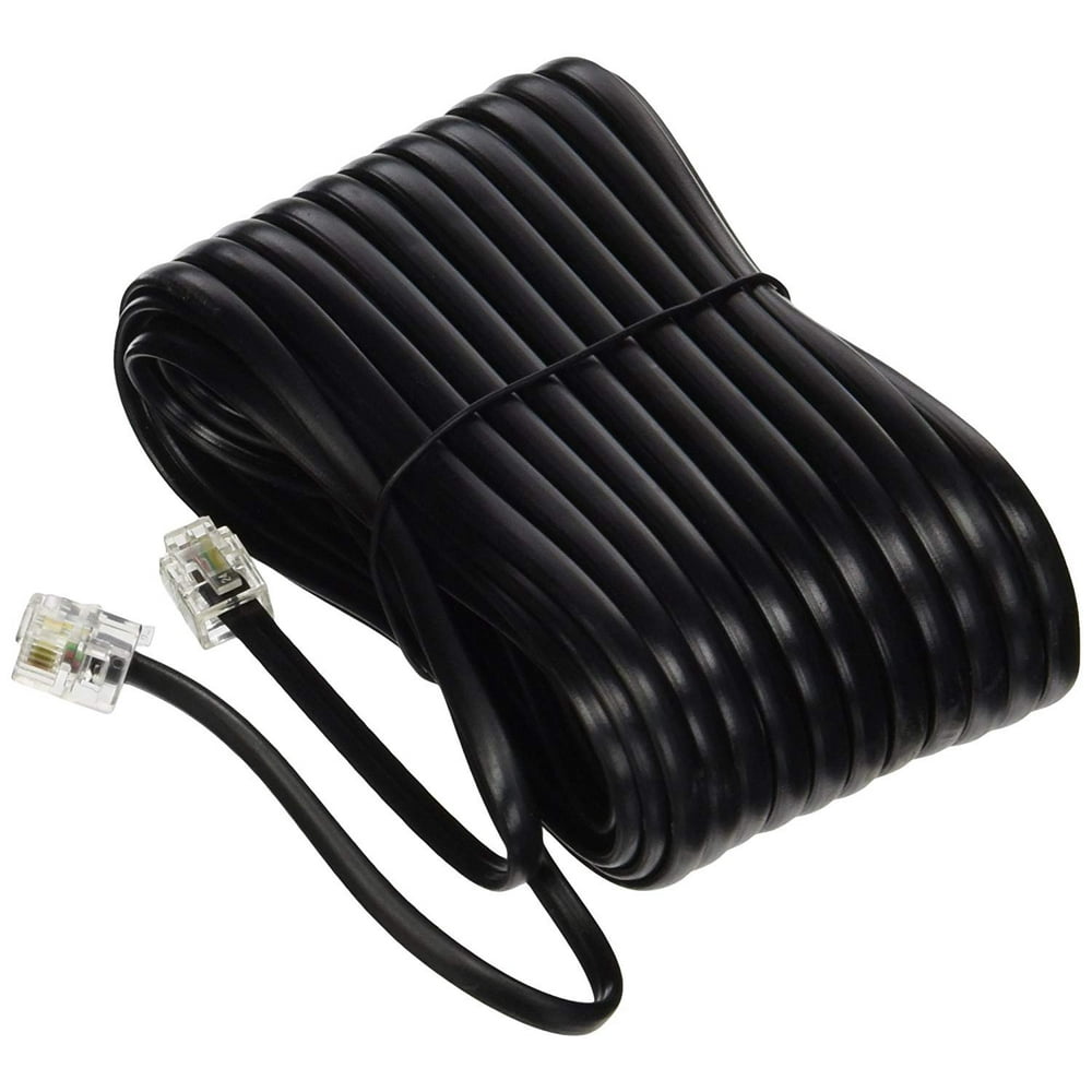 Trisonic 50 feet Telephone Phone Extension Cord Cable Line Wire