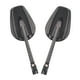 thumbnail image 2 of Espejos retrovisores (1 par) elegantes para motocicletas y scooters. Compatible con tornillos M8 y M10. Oval, 2 of 9