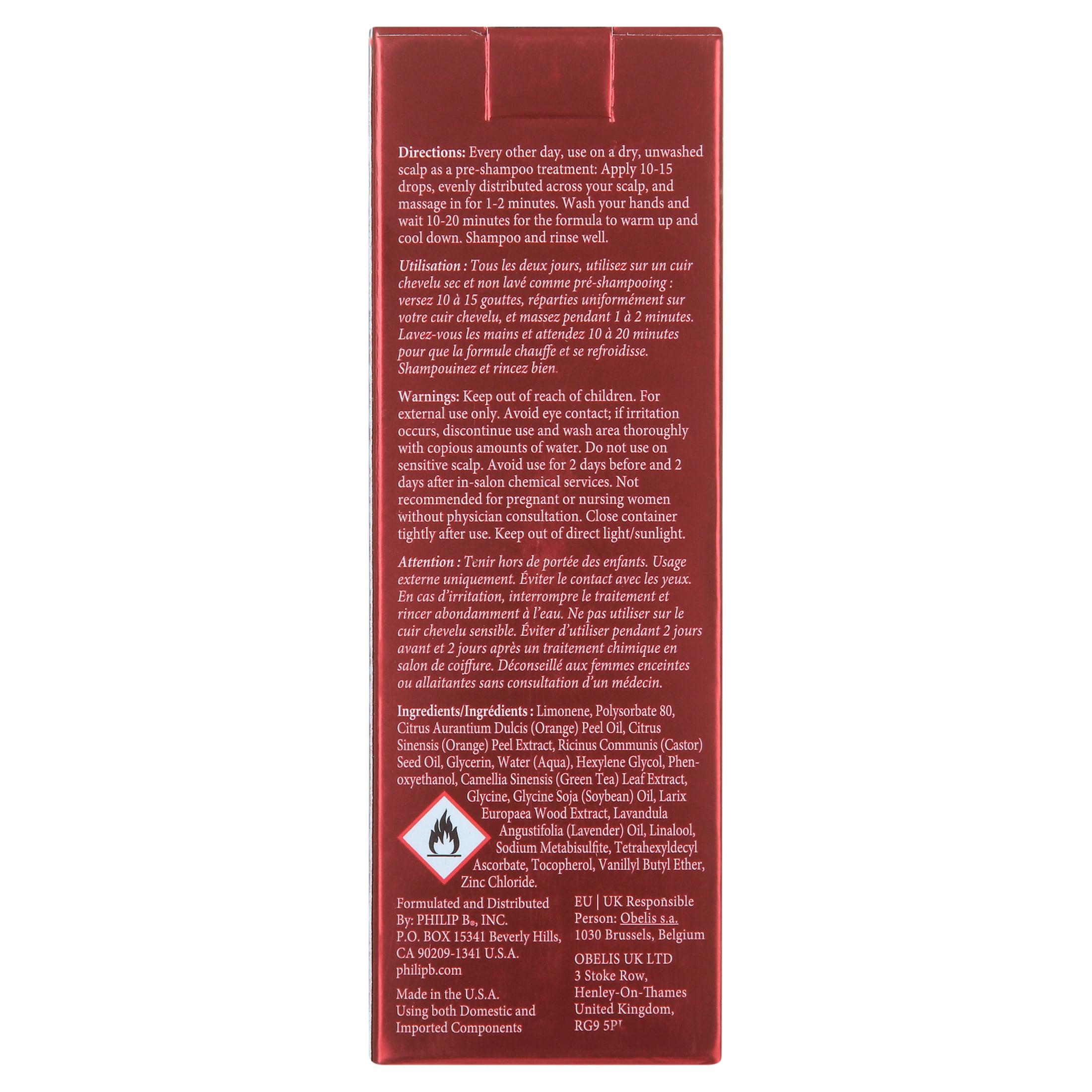Philip B Scalp Booster Redensyl Heating and Stimulating Pre Wash Treatment, 2 fl oz