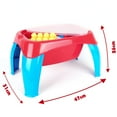 thumbnail image 4 of Dolu: Activity Table With 30Pcs Jumblocks - Red & Blue - Multi-Use Play Table & Bricks, Storage Compartment, Free Play Assembly, Toddler Kid Age 18mo+, 4 of 5