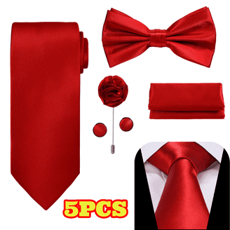 Neck Tie Solid Colors Men's Tie with Matching Pocket Square in Many Colors - Tuxedos Online