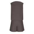thumbnail image 5 of Cotton Linen Short Sets for Women 2 Piece Summer Vacation Outfits Sleeveless V Neck Tank Tops & Beach Shorts Lounge Set L, 5 of 7