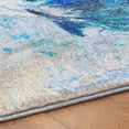 thumbnail image 5 of Addison Rugs Dream Shag Premium Machine Washable Transitional Rooster Blue Rectangle Rug, 8' x 10', 5 of 8