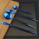 thumbnail image 5 of Nvzi 24-Piece Silverware Set - Stainless Steel Reusable Utensils Forks Spoons Knives Set, Mirror Polished Cutlery Flatware Set, Great for Family Gatherings & Daily Use (6 set, Blue), 5 of 5