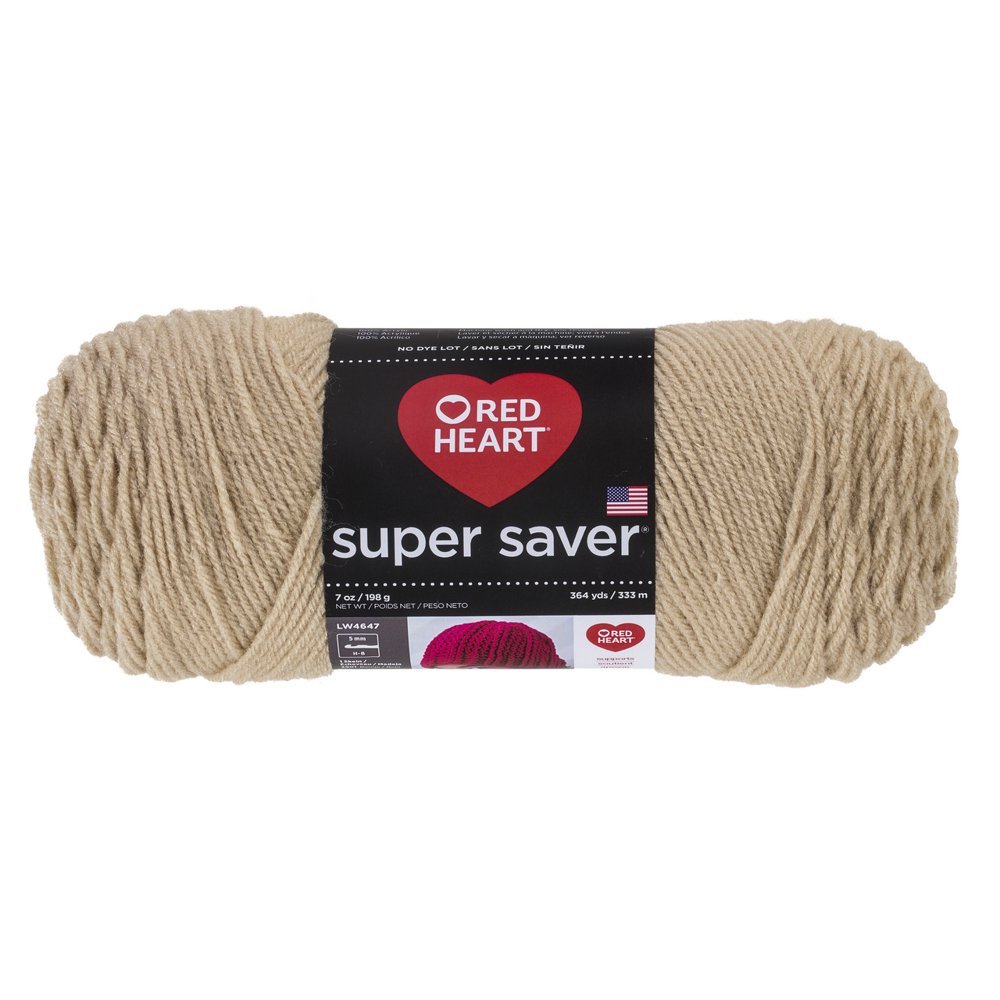 Red Heart Super Saver Acrylic Buff Yarn, 1 Each