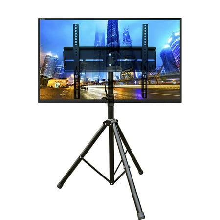 DURAMEX (TM) Support TV trépied mobile universel avec support pour écrans  LED, LCD, plasma et incurvés de 32 à 55 pouces jusqu'à 110 lb