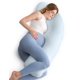 thumbnail image 1 of Almohada de embarazo Momcozy Maternity Body en forma de J azul, 1 of 9