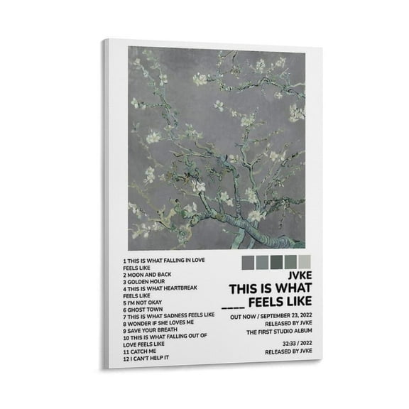 JVKE Albums This Is What Feels Like Music Poster 2 Wall Art Picture Painting Poster Canvas Print Posters Artworks Bedroom Living Room Decor