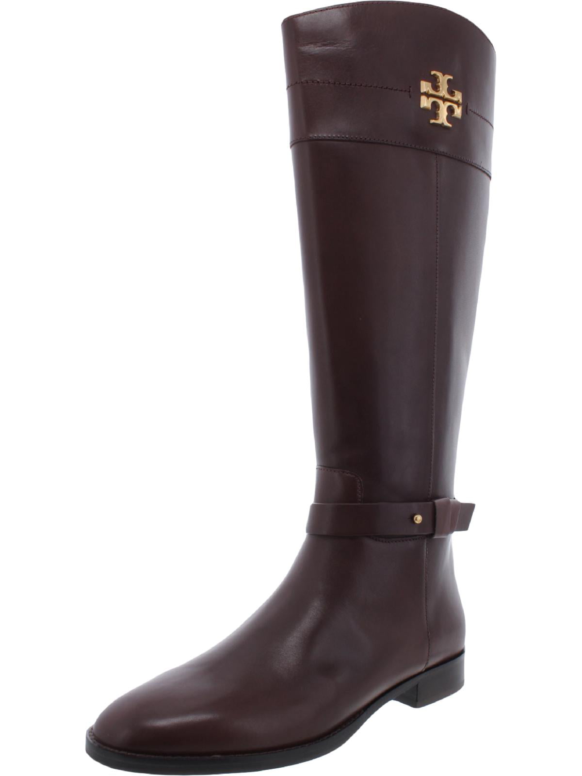 Tory Burch Womens Everly Leather Riding Knee-High Boots Brown  Medium  (B,M) 
