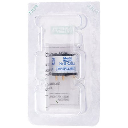 MSA 711307 Replacement Portable Hydrogen Sulfide Sensor for Orion Multi-Gas Monitors, 3.82 Height, 2.24 Length, 1.46 Width