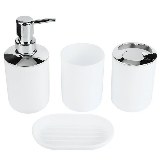 Jabonera, 4 Unids/Set Kit De Baño Accesorio Botella De Loción Suministro De Baño Máxima Comodidad Jadeshay A