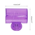 thumbnail image 2 of Unique Bargains 1 Pc Square Toothbrush Covers for Travel Plastic Purple 1, 2 of 5
