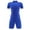 Blue, variant on Toddler Boys Casual Shorts Set,Kids Summer Outfit Set,Unisex Soccer Training Uniform Mesh Breathable Short Sleeve Crew Neck Top Matching Shorts 2 Piece Active Set for 4-15 Years Kids Clothings
