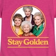 thumbnail image 3 of Golden Girls - Stay Golden Group - Toddler And Youth Girls Short Sleeve Graphic T-Shirt, 3 of 5