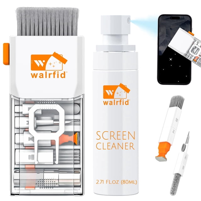 Kit limpiador de teclado para laptop walrfid 15 en 1, spray de 82 ml