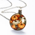 thumbnail image 6 of Thanksgiving Pumpkin Necklace Personalized Custom Photo Round Pendant Adjustable Stainless Steel Necklaces with Gift Box for Men Women Mothers Valentine's Jewelry Gift, 6 of 6