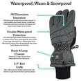 thumbnail image 2 of N'Ice Caps Kids Winter Thinsulate Waterproof Gloves Insulated Ski Snow Unisex Children Pink, 2 of 6