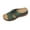 Green, variant on Women Slippers Wedge Thick Sole Open Toe Slip-on Peep Toe Slides Women Footwear Beach Sandal Casual Wear Vacation Daily Shoes Gray 7.5