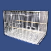 YML White Small Bird Breeding Cage, 24" L X 16" W X 16" H