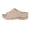 Khaki, variant on Women's Slide Sandals, Non- Open Toe Slippers with Arch Support,Khaki,US:7