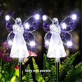 thumbnail image 5 of Luces solares impermeables con forma de ángel para exteriores, luces LED solares transparentes para exteriores, luces de jardín., 5 of 5