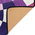 thumbnail image 3 of Yayeee Area Rugs for Living Room 5.2'x4' Non Slip Washable Bedroom Floor Carpet, Purple Wavy Plaid, 3 of 5